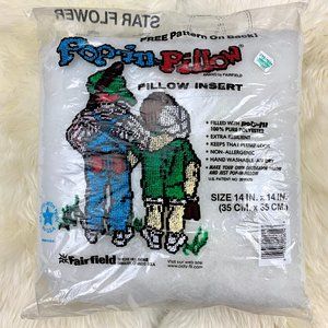 FairField Brand Sealed Pop In Pillow 14" x 14"